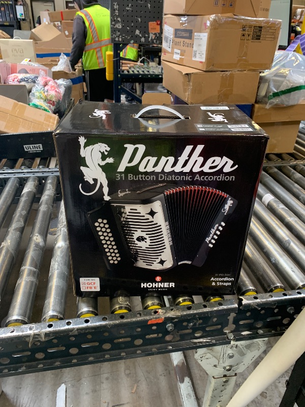 Photo 1 of Hohner Panther Diatonic Accordion - Keys F/Bb/Eb Bundle with Gig Bag and Austin Bazaar Polishing Cloth