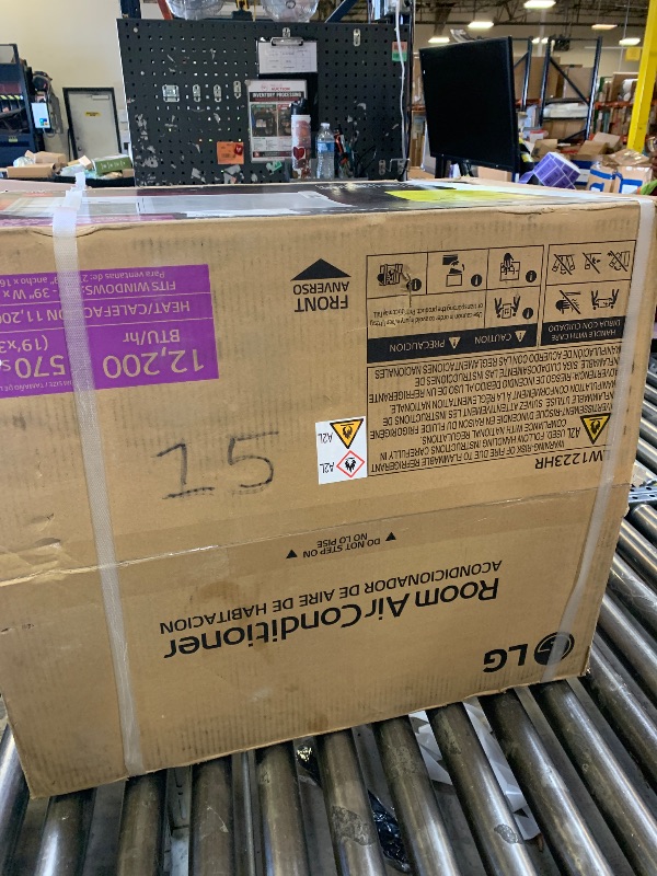 View 2 of LG 12,200 BTU Window Air Conditioner with Supplemental Heat, 230/208V, Cools 570 Sq.Ft. (19' x 30' Room Size), Electronic Controls with Remote, 2 Cooling, Heating & Fan Speeds, Slide In-Out Chassis