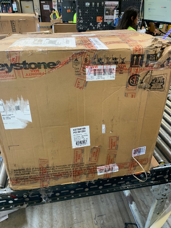 Photo 1 of Keystone 10,000 BTU Slider Window Air Conditioner and Dehumidifier, 115V Air Conditioner Window Unit for Bedroom, Living Room, and Small-Medium Sized Rooms up to 450 Sq.Ft, 4-Way Air Direction Control