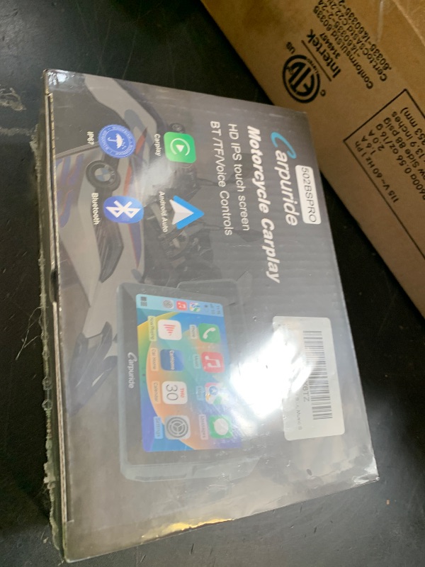 Photo 1 of CARPURIDE W502BS for BMW Motorcycle CarPlay & Android Auto Dual Bluetooth, 5" Waterproof GPS Navigation Screen, Data Reading, Native Wonder, TPMS, Light Sensor, Music Sharing, Intercom, 16-Pin