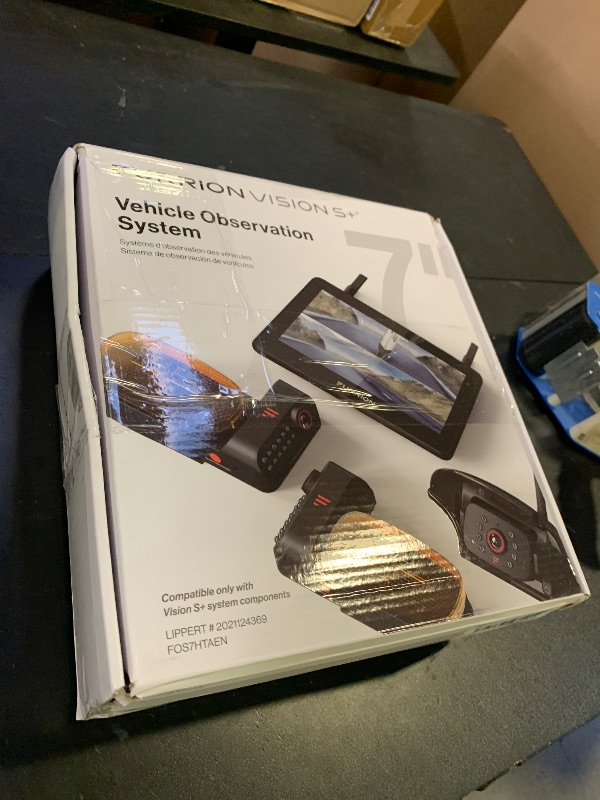 Photo 1 of Furrion Vision S+ RV Observation System with 7" Monitor, Left/Right Side Cameras with LED Marker Lights, Sharkfin, Infrared Night Vision, Live Streaming, Wide Viewing Angle - FOS7HTAEN