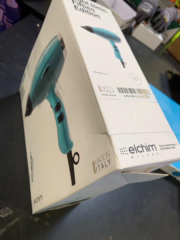 Photo 1 of Elchim 3900 Light Ionic Hair Dryer, Light Blue
