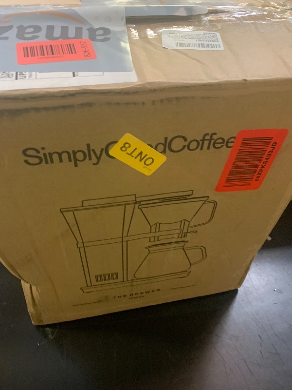 Photo 1 of SimplyGoodCoffee Coffee Maker/Coffee Machine. 8 Cup Automatic Drip Pour Over Coffee Brewer With Vinyl Wrap Custom Kit. Easy To Use, Gold Cup Standard. Orange