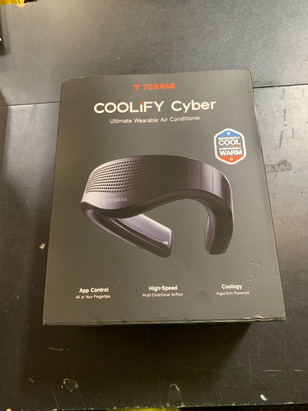 Photo 1 of TORRAS COOLiFY Cyber AI Neck Air Conditioner, Ultimate Immersive Cooling Portable Neck Fan?No.1 Coolest & Max Cooling Area? Neck Fans that Blow Cold Air 6000 mah Rechargeable for Gift