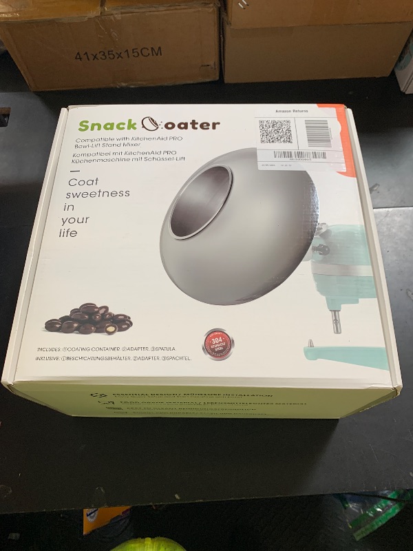Photo 1 of Aieve Snack Coater Compatible with KitchenAid Bowl-Lift Stand Mixer, Chocolate Coating Attachment for Freeze-Dried Strawberries,Almonds, Pistachios & Nuts, Home & Commercial Use, Gift for Father's Day