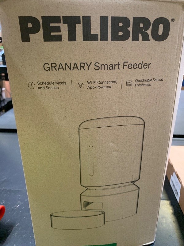 Photo 1 of PETLIBRO Automatic Cat Feeder, 5G WiFi Automatic Dog Food Dispenser with Freshness Preservation, 5L Timed Pet Feeder with Low Food Sensor, Up to 10 Meals Per Day, Granary Black