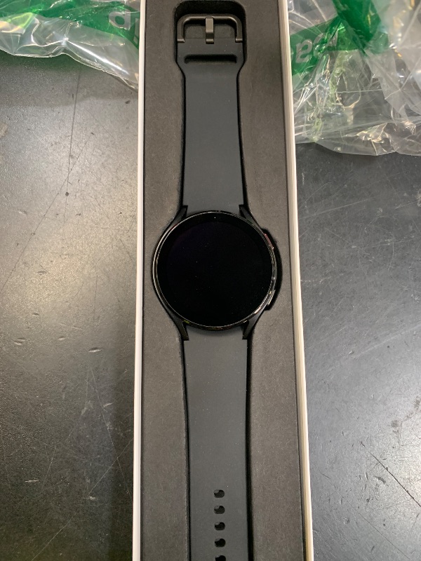 Photo 1 of SAMSUNG Galaxy Watch 4 44mm Smartwatch with ECG Monitor Tracker for Health, Fitness, Running, Sleep Cycles, GPS Fall Detection, Bluetooth, US Version, Black