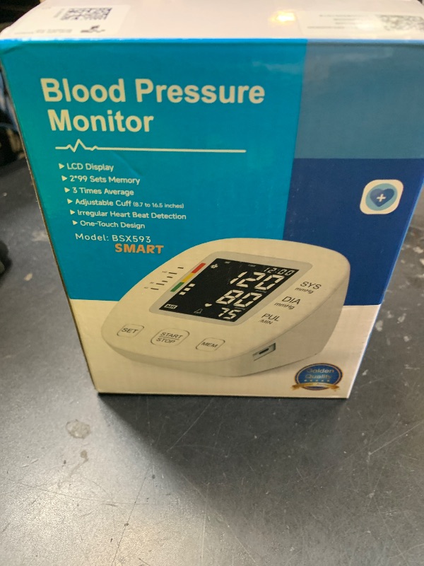 Photo 1 of Blood Pressure Monitors for Home use, Automatic Digital BP Machine, Adjustable Upper-Arm Blood Pressure Cuff(8.7'' -16.5''), Large Clear LCD Backlit Display&HR Detection, 2x99 Sets Memory