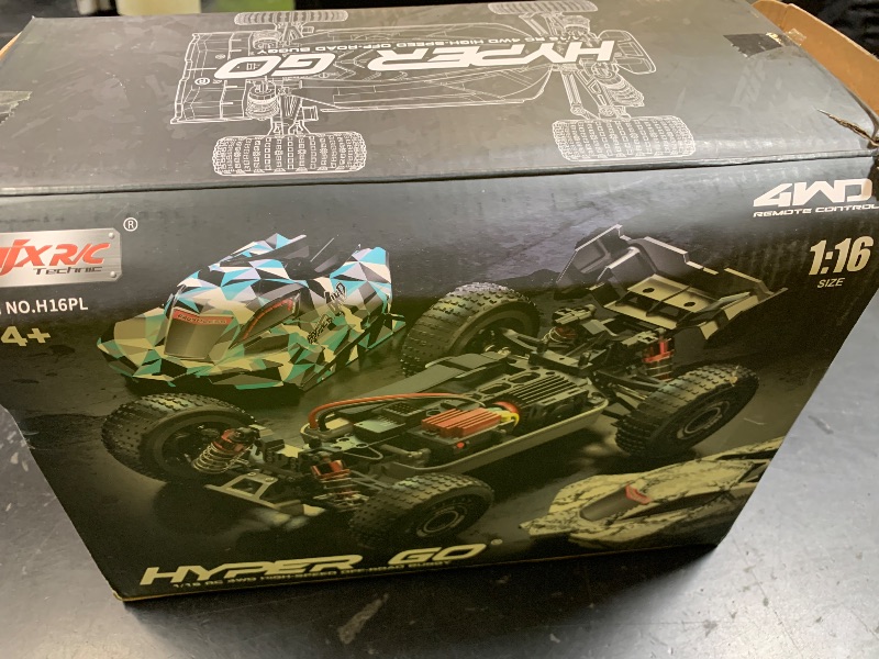 Photo 1 of HYPER GO H16PL 1/16 RTR Fast Brushless RC Buggy for Adults, Max 38 mph RC Truck, 4WD High Speed Racing Car with 2S 2000 mAh Battery for RC Basher