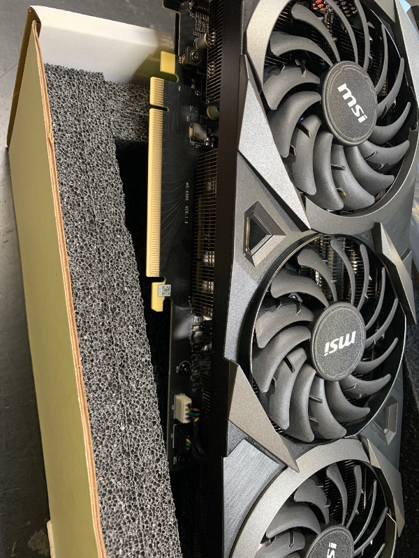 Photo 1 of MSI Gaming GeForce RTX 3070 Ti 8GB GDRR6X Ventus 3X - Computer Graphics Card 256-Bit HDMI/DP Nvlink, Tri-Frozr 2 Ampere Architecture OC, NVIDIA GPU Video Card (Renewed)LPNPMGN2685670