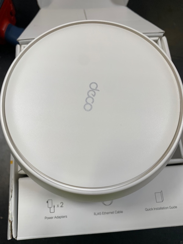 Photo 1 of TP-Link Deco 7 BE25 Dual-Band BE5000 WiFi 7 Mesh Wi-Fi System | 4-Stream 5 Gbps, 240 Mhz Channels | Covers up to 4,600 Sq.Ft | 2X 2.5G Ports Wired Backhaul | VPN,MLO, AI-Roaming, HomeShield, 2-Pack