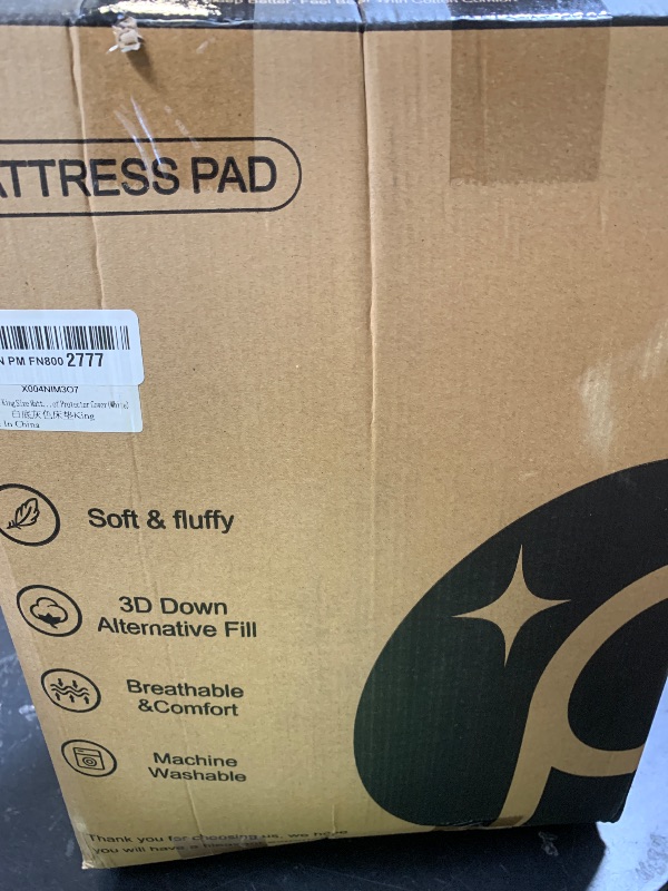 Photo 1 of PRIMESOFT 100% Waterproof King Size Mattress Topper, Thick Pillow Top Mattress Pad?Up to 21 Inch Deep Pocket,Soft Breathable Mattress Pad for Back Pain, Protector Cover(White)