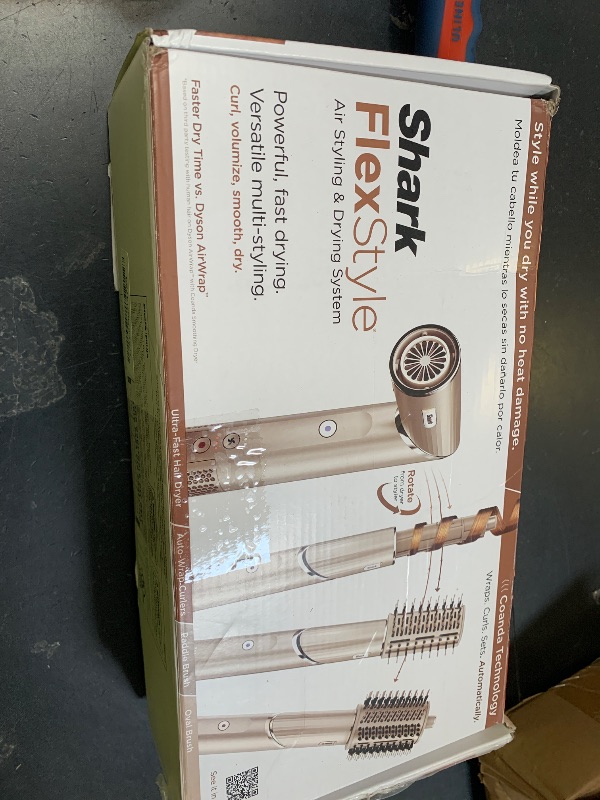 Photo 1 of Shark FlexStyle Air Styling & Drying System, Powerful Hair Dryer Brush & Multi-Styler with Auto-Wrap Curlers, Paddle Brush, Oval Brush, Concentrator Attachment, Stone, HD430