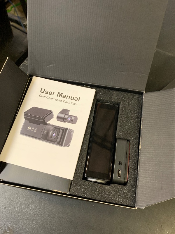 Photo 1 of 4K Dash Cam Front and Rear,Dual Dash Camera for Cars with 5.8GHz WiFi GPS,Night Vision,Mini Dash Cam with 3.59" IPS Screen,24H Parking Mode,G-Sensor,Loop Recording,64GB SD Card Included