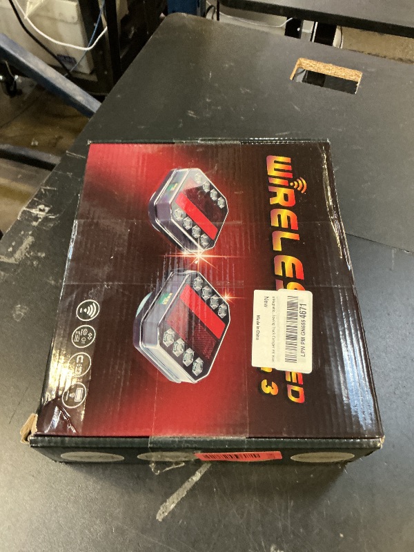 Photo 1 of LAMPEASE Wireless Trailer Lights Magnetic, New Rechargeable LED Trailer Light Kit with Brake Lights, Turn Signals and Reverse Lights for Towing Truck Camper RV Boat