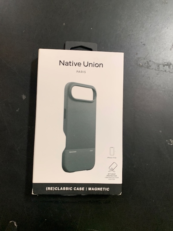 Photo 1 of Native Union (Re Classic Case 3.0 – MagSafe Compatible with Built-in Magnets – Resistant & Recycled Materials – Ultra-Durable with 6ft / 1.8m Drop Protection for iPhone Air (Slate Green)