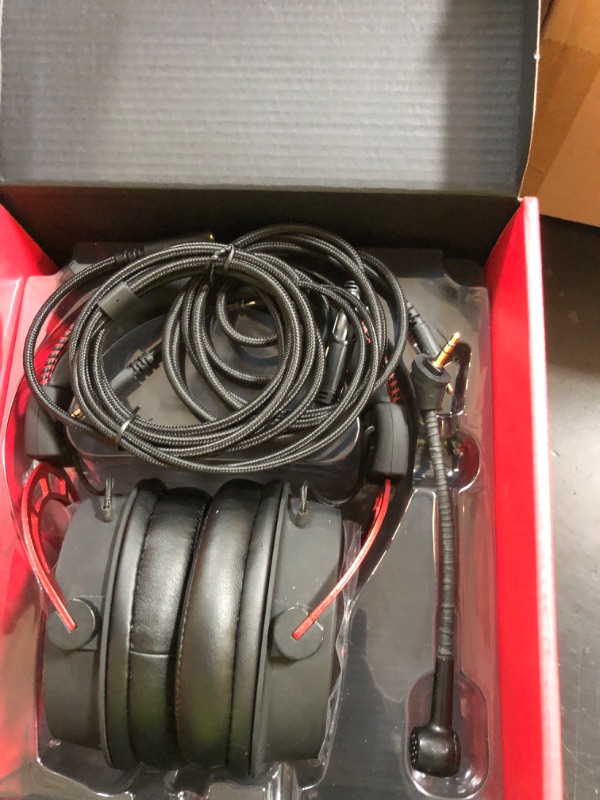 Photo 1 of HyperX Cloud Alpha - Gaming Headset, Dual Chamber Drivers, Legendary Comfort, Aluminum Frame, Detachable Microphone, Works on PC, PS4, PS5, Xbox One/ Series X|S, Nintendo Switch and Mobile – Red