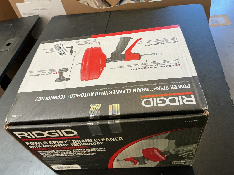 Photo 1 of Ridgid 57043 POWER SPIN+ Power Spinner Drain Cleaner