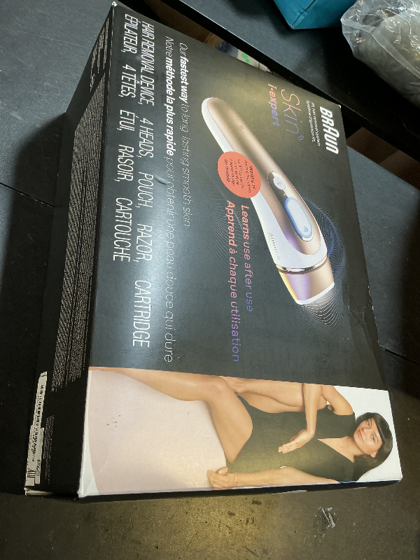 Photo 1 of Braun Smart IPL, Skin i·Expert Pro 7, VOGUE's Best Hair Removal Device, IPL Hair Removal for Women and Men, Permanent Laser Hair Reduction At-Home, World's 1st Smart App, 4 Heads, IPL7387