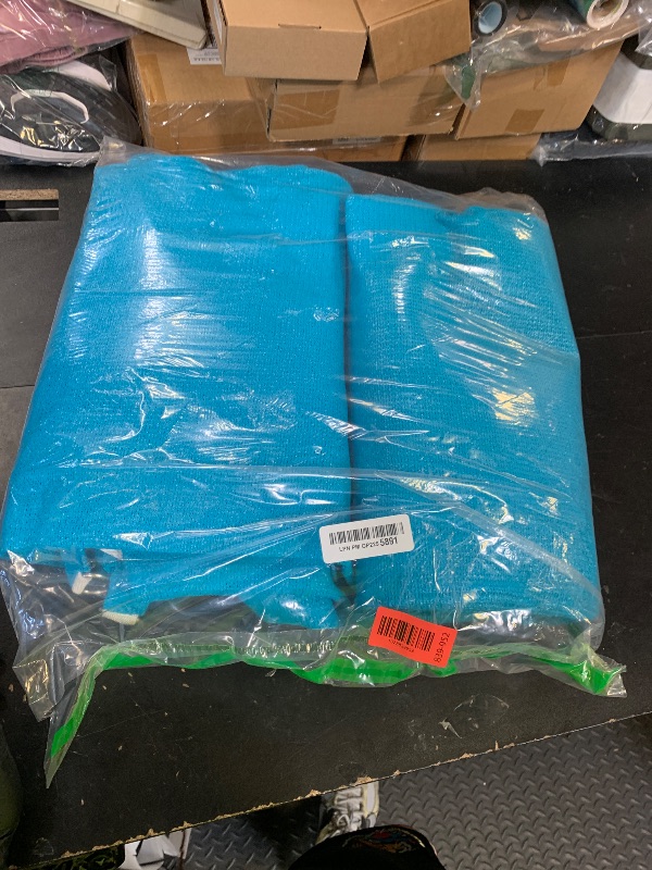 Photo 1 of SUNNY GUARD Sun Shade Sail 10' x 20' Rectangle Turquoise Blue UV Block Sunshade for Backyard Yard Deck Patio Garden Outdoor Activities and Facility(We Make Custom Size)