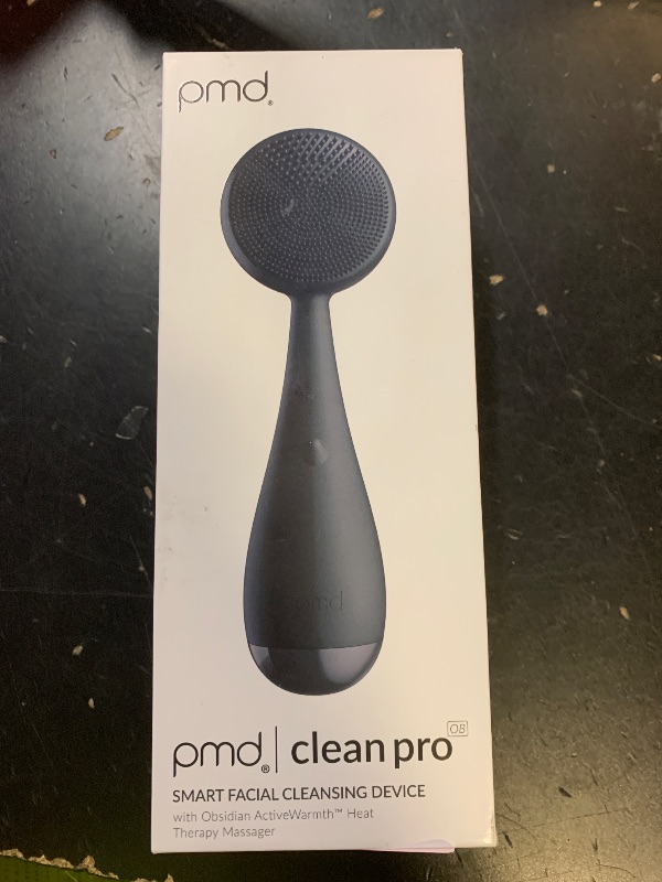 Photo 1 of PMD Beauty Clean Pro - Electric Facial Cleansing Brush, Smart Facial Device with Silicone Brush & Heated Anti-Aging Aluminum, Gemstone, Precious Metal Massager