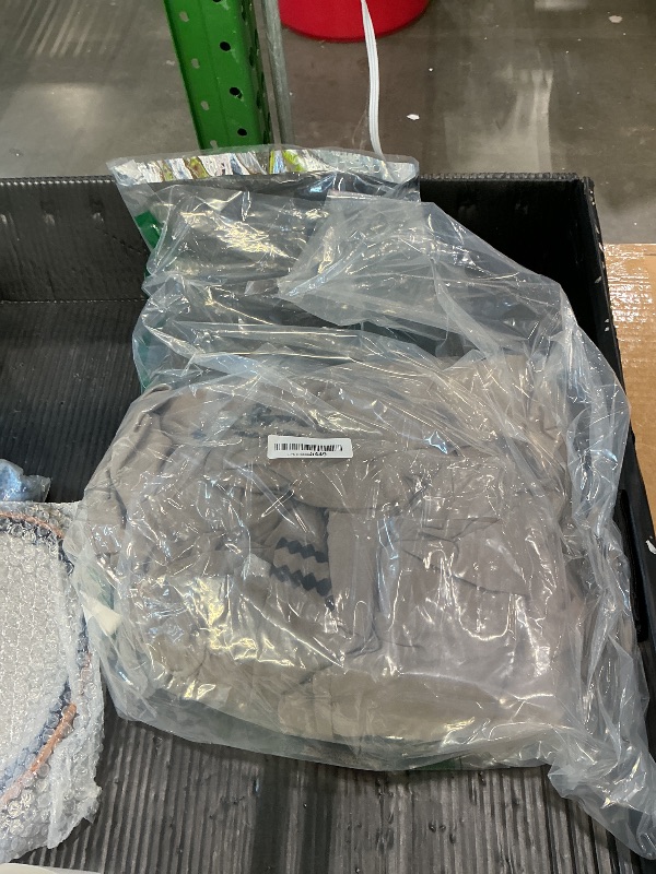 Photo 1 of [MISSING PARTS] MaiRêve Embroidery Full Size Comforter Set 7 Pieces Taupe Grey Bed in a Bag