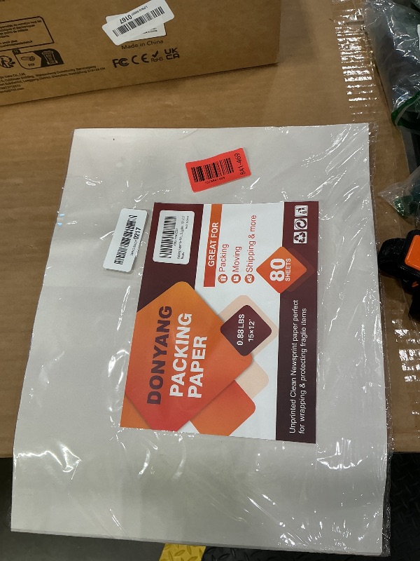 Photo 1 of 15"x12" Packing Paper Sheets for Moving Supplies, 80 Sheets Newsprint Paper