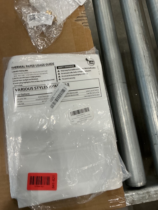 Photo 1 of 100 Sheets Thermal Printer Paper, 8.5''×11'' US Letter Size, Advanced Printing Paper, Thermal Paper Compatible with Brother Letter Portable Printer, Printer Paper for M08F-Letter, M832, M834, MT800