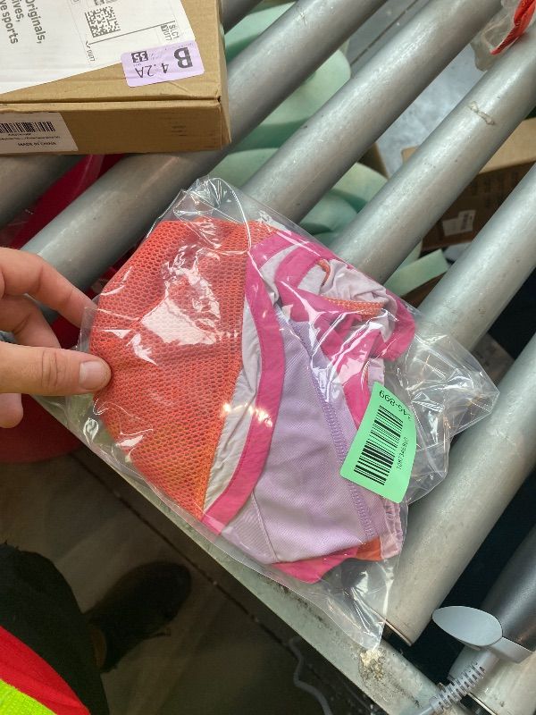 View 2 of [Torn] Fisoew Women's Color Block Running Shorts