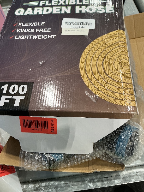 Photo 1 of 100 FT Non-Expandable Garden Hose, 2026 New Upgraded Flexible Water Hose, Ultra Lightweight Non-Expanding hoses with 10 Function Sprayer, Leak proof, Pressure Resistant for Yard, Outdoor