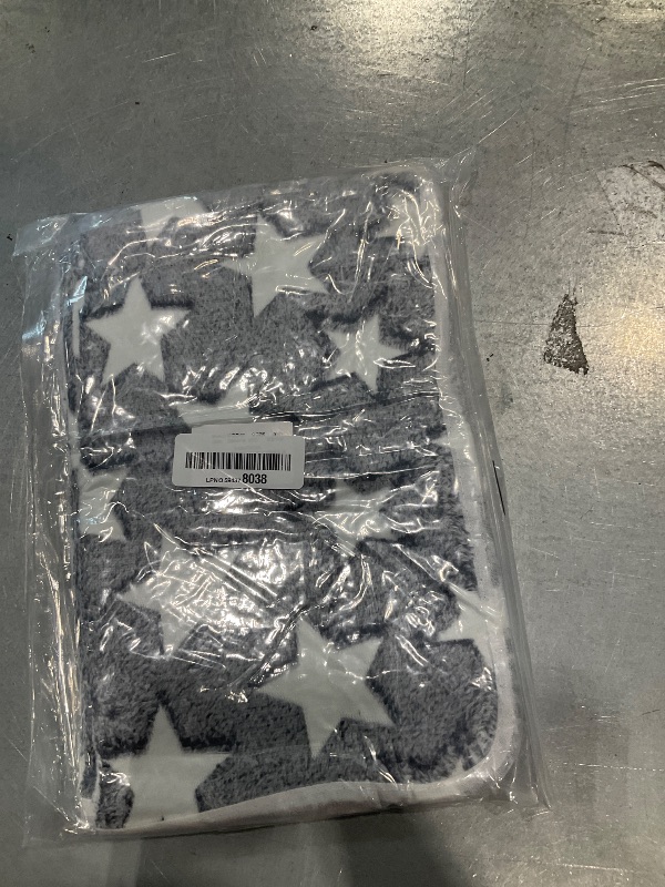 View 2 of 1 Pack 3 Puppy Blankets Cat Dog Blankets Super Soft Warm Sleep Mat Grey Star Cute Print Blanket Fluffy Fleece Pet Blanket Flannel Throw for Small Dogs Puppy Dogs Cats Small(23"x15")