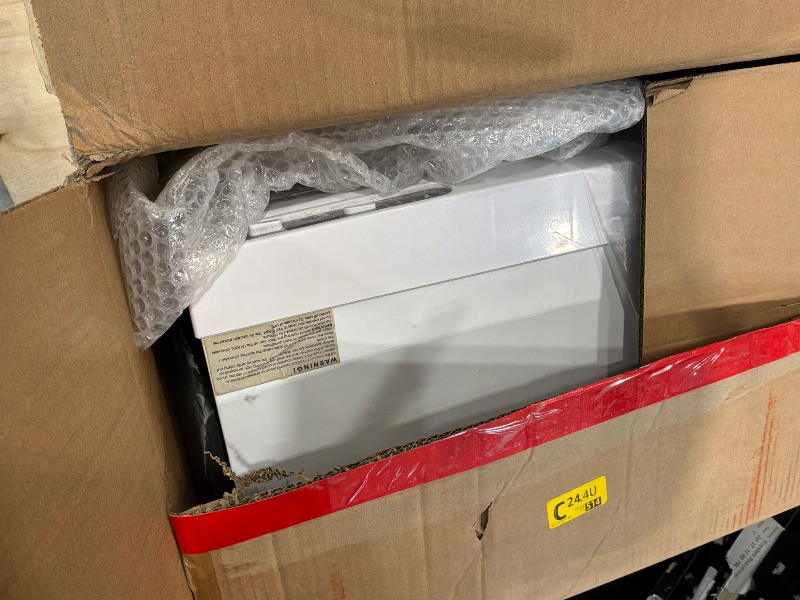 Photo 1 of [Heavily Used, Clean] VEVOR 23L Large Capacity Hot Warmers with See Through Window, Two Stainless Steel Racks, Holds up 50-60 Towels, 2-in-1 Quick and All-Round Heating for Facials, SPA, Massage, Salon, White