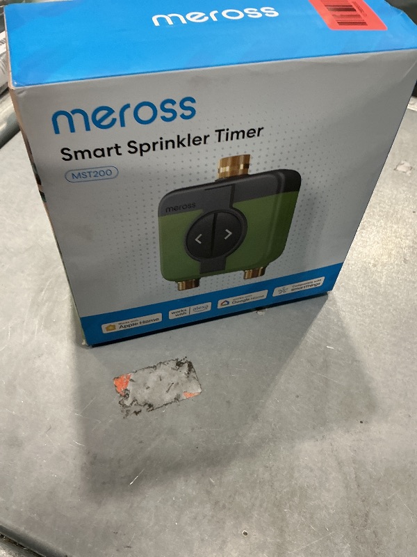 View 2 of *Missing Parts* meross WiFi Water Timer for Garden Hose, 2 Zone WiFi Hose Timer with Brass Inlet and Outlet, WiFi Sprinkler Controller, Rain Delay, Smart Water Valve for Garden, Lawn & Yard, Hub Required
