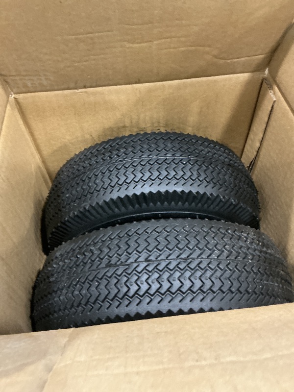 Photo 1 of 105-3471 Front Wheel and Tire Assembly 4.10x3.50-4