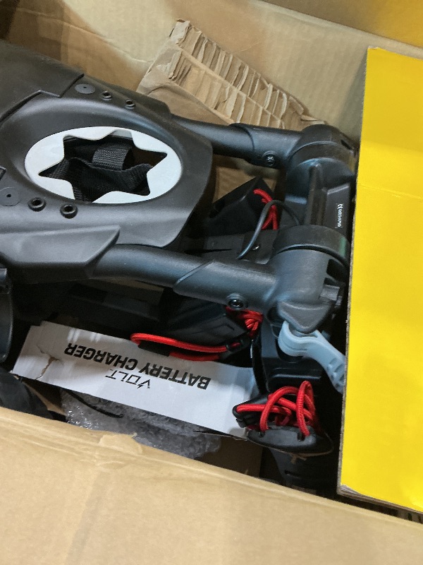 Photo 1 of Bag Boy Volt Electric Golf Push Cart | Compact Remote Controlled Trolley with 36 Hole Lithium Battery, 9 Speeds, Excess Storage Space, Anti-Tip 4th Wheel, 2 Step Fold and TrueLine Tracking