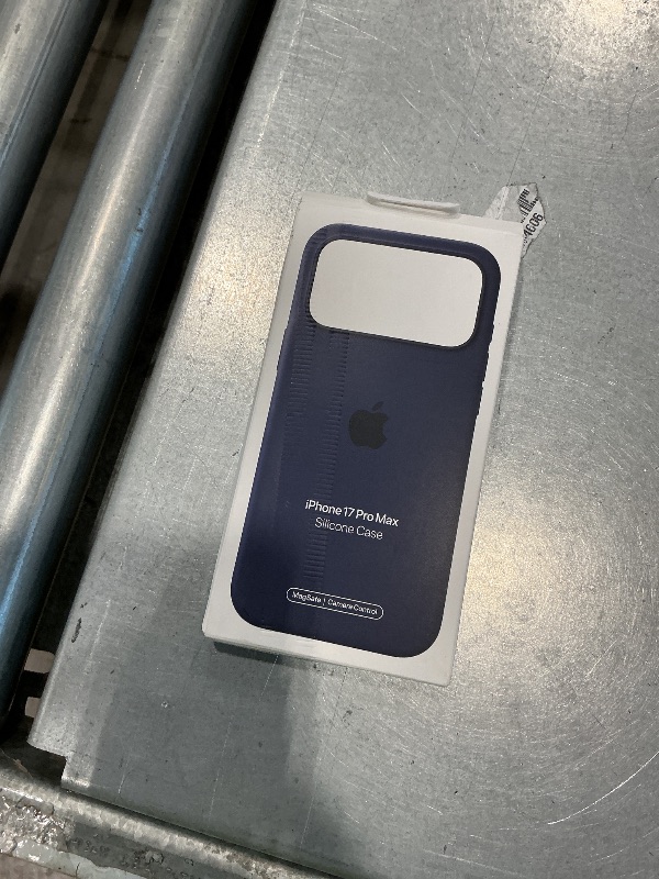 Photo 1 of [Corner Broken] Apple iPhone 17 Pro Max Silicone Case with MagSafe and Camera Control: Lightweight Phone Case, Wireless Charging Compatible, Smooth Matte Finish; Midnight