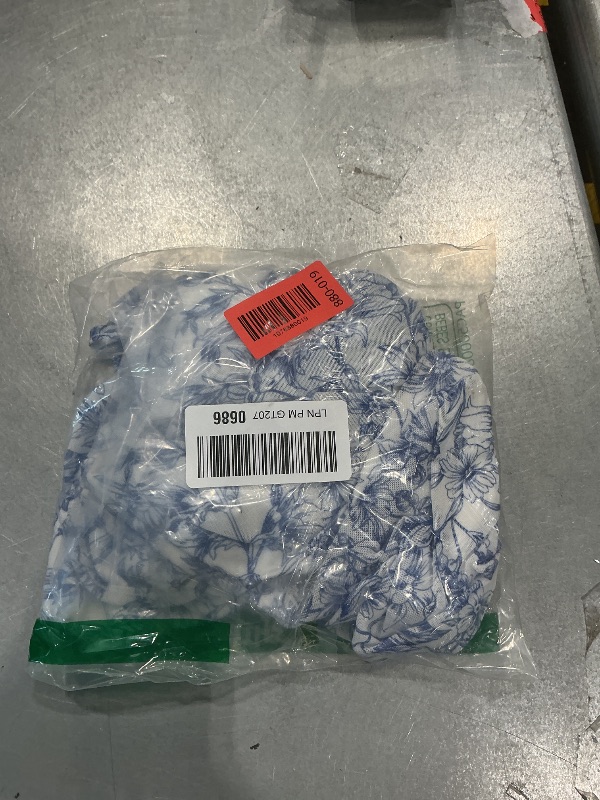 View 2 of [DAMAGED] Floerns Girls Spaghetti Strap Mesh Cami Mini Dress - Blue and White, 12 Years