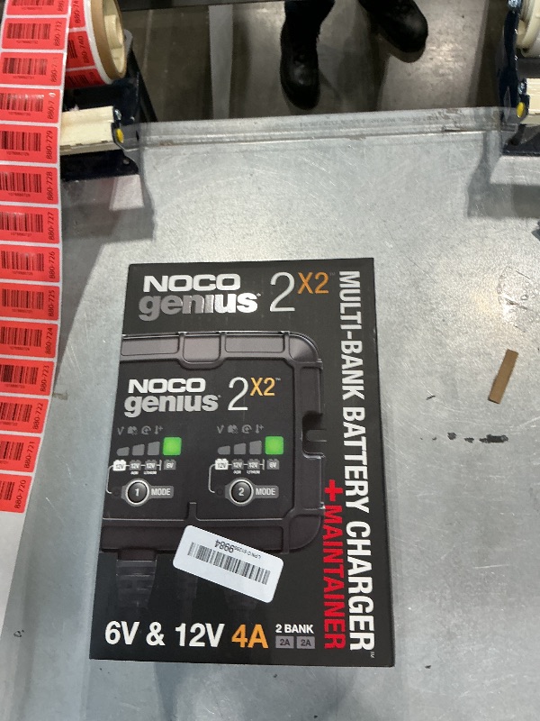 View 2 of [SOLD FOR PARTS] NOCO GENIUS2X2 6/12V 2-Bank Battery Charger