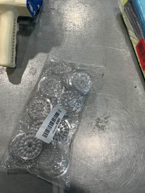 Photo 1 of 100Pcs Eyelash Glue Holders - Disposable Plastic Transparent Extension Glue Stand Pads for Eyelash Extension