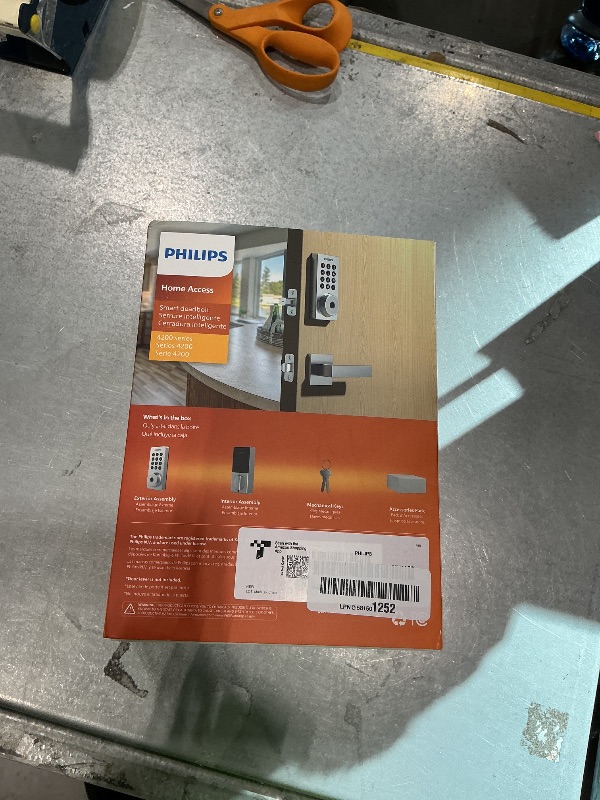 Photo 1 of Philips Wi-Fi Door Lock, WiFi Smart Lock Keyless Entry Deadbolt for Front Door, Remote Control, Built-in WiFi, APP Fingerprint Passcode Unlock, Auto Locking