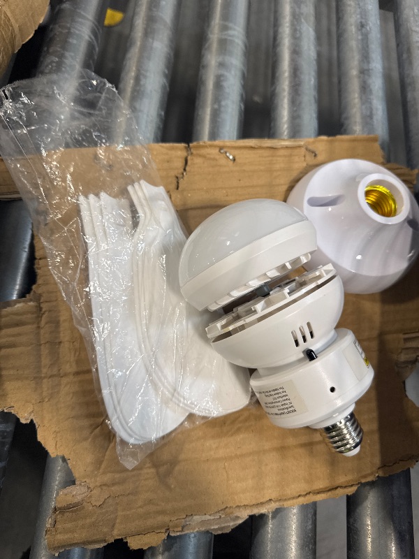Photo 1 of ***MISSSING PARTS***JOMARIUS 28 Inch Socket Fan Light with Remote Control, Screw in E26/E27 Ceiling Fan with LED Light, 3000-6000K Dimmable Color Temp, 6 Speeds, Timer, for Bedroom Kitchen Living Room Garage, Black