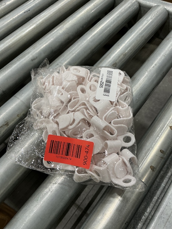 Photo 1 of 100 PCS Space Saving Hanger - Clothes Hanger Connector Hooks, Stacking Hanger Hooks Space Saver, Plastic Closet Organizers and Storage Hanger Extender for Heavy Duty Cascading Connection Hook (White)