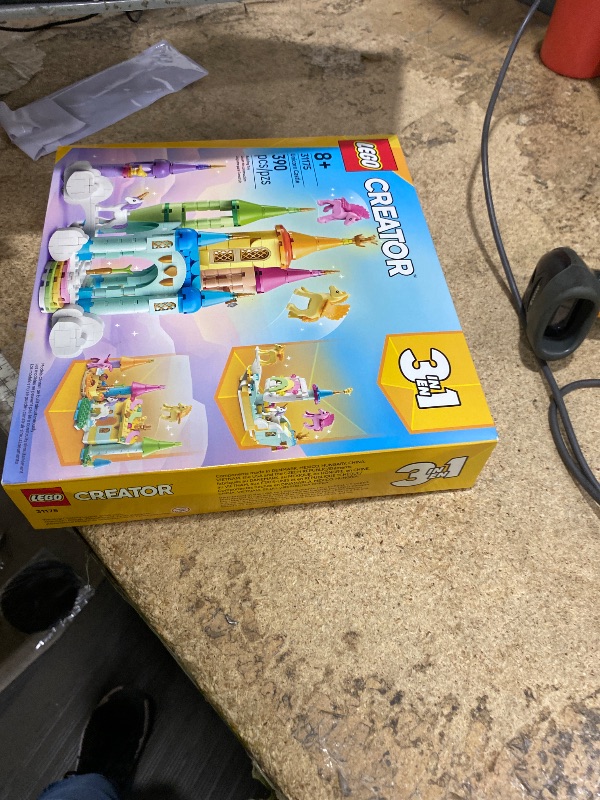 Photo 1 of **FOR PIECES ONLY** LEGO Creator 3 in 1 Unicorn Castle Building Toy for Kids - Unicorn Toy Trio for Girls & Boys, Ages 8+ - Build 3 Pretend Play Toys with 1 Set of Building Blocks - Gift Idea for Birthdays - 31175