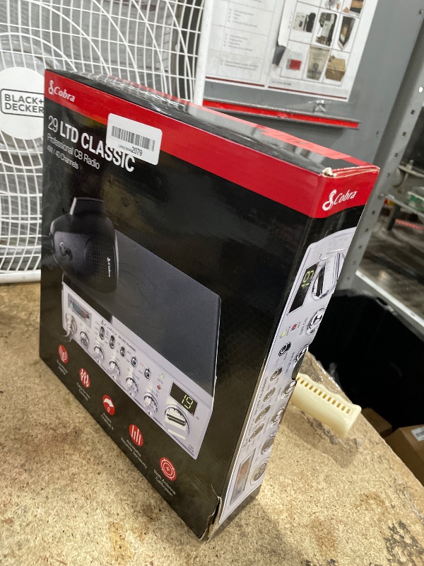 Photo 1 of ****MISSING PIECES***
Cobra 29 LTD Classic AM/FM Professional CB Radio - Easy to Operate, Emergency Radio, Instant Channel 9, 4-Watt Output, Full 40 Channels, Adjustable Receiver and SWR Calibration, Black