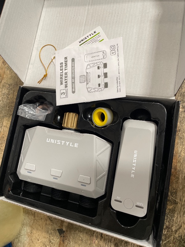 Photo 1 of [All-New 2027] 1700FT WiFi Sprinkler Timer 3 Zone with Brass Inlet, Unistyle Smart Hose Timers Compatible Alexa & Google Voice, Water Timer for Garden Hose with Auto & Manual Modes for Garden Lawn