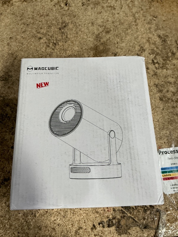 Photo 1 of ?Electric Focus?Magcubic Mini Projector 4K Support, Portable Projector with WiFi 6 and Bluetooth 5.4, Smart Proyector, 5W Soundbase Speaker, 180°Rotation for Home Theater