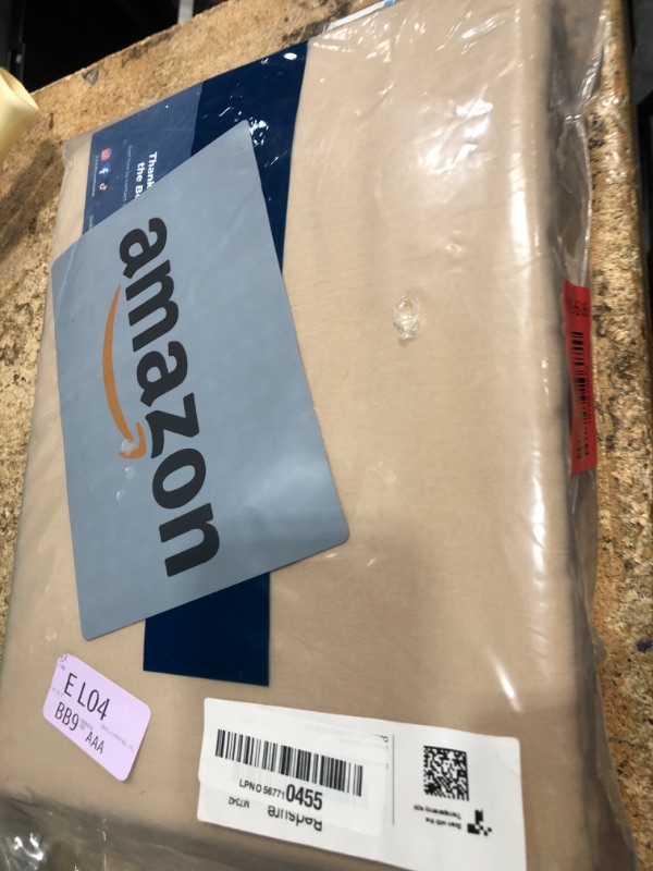 Photo 1 of **Sheets Only** Bedsure Prewashed Duvet Cover Queen, Cotton-Like Bedding Set, Light Brown