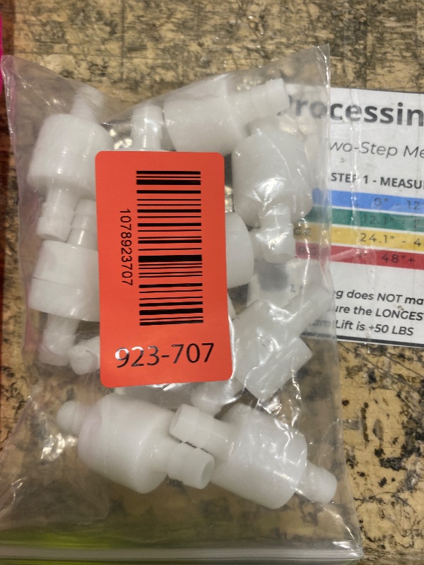 Photo 1 of 10 pcs 5/16 inch (8mm) One Way Inline Check Valve Hose Barb Plastic Check Valve Vacuum Aquarium Pump Air Non Return Valves