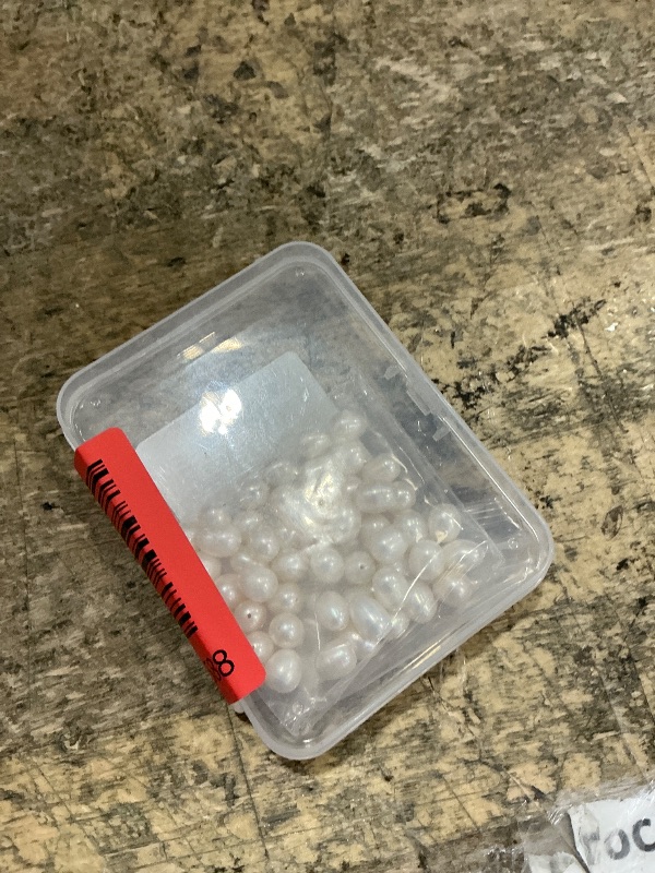 Photo 1 of AAA 6-7mm Freshwater Pearl Beads for Crafts Necklaces Bracelets Earrings Natural Genuine Real Freshwater Cultured Pearls Perforated Oval Pearl Beads Loose Bead,Gifts for Mother's Day
