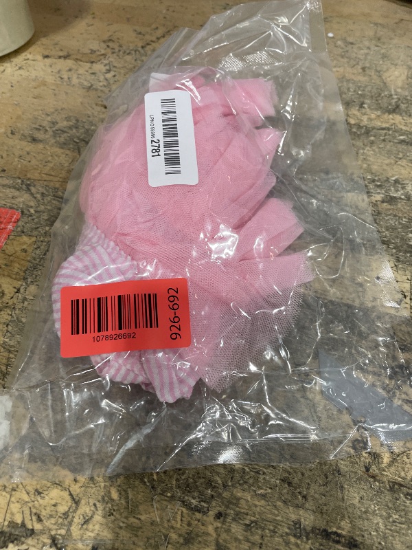 View 2 of 1 PC Pink Bowknot Tutu Dress for Dog Cat Pets' Costume for Yorkies Princess Style Lace Trim Summer Outfit for Small Pets M
